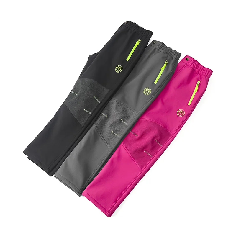 Children Outdoor Pants Polar Fleece Trousers Autumn Winter Warm Snow Kids Girls Boys Waterproof Windproof Ski Pants girls pants boys pants kids pants girls trousers