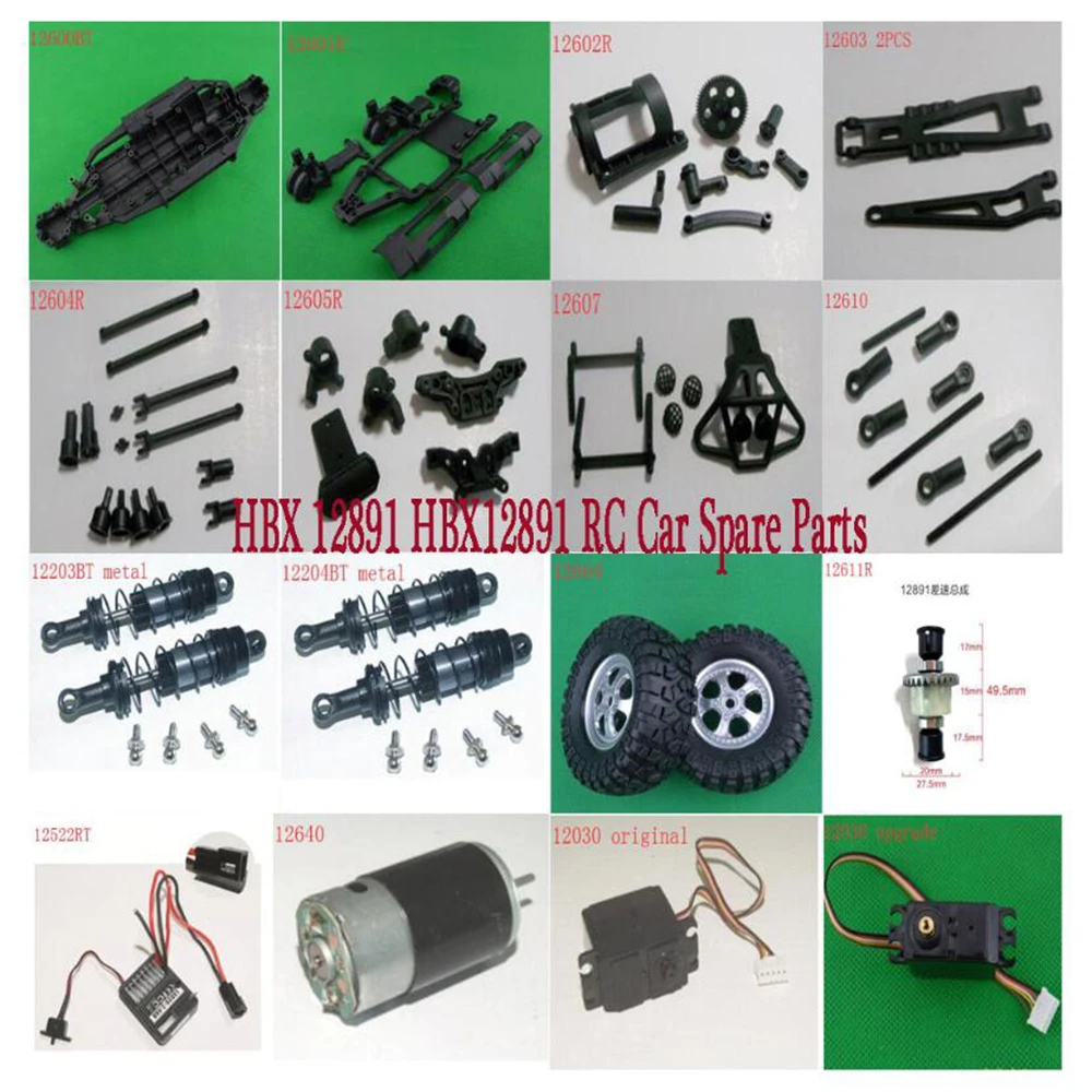 HBX 12891 HBX12891 RC Car Spare Parts 