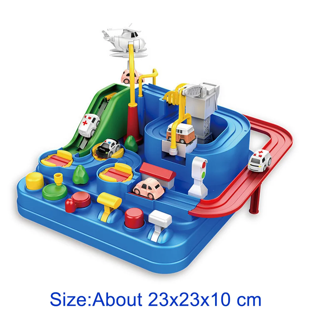 Монтессори вагон поезд трек игрушки для детский гоночный автомобиль модель