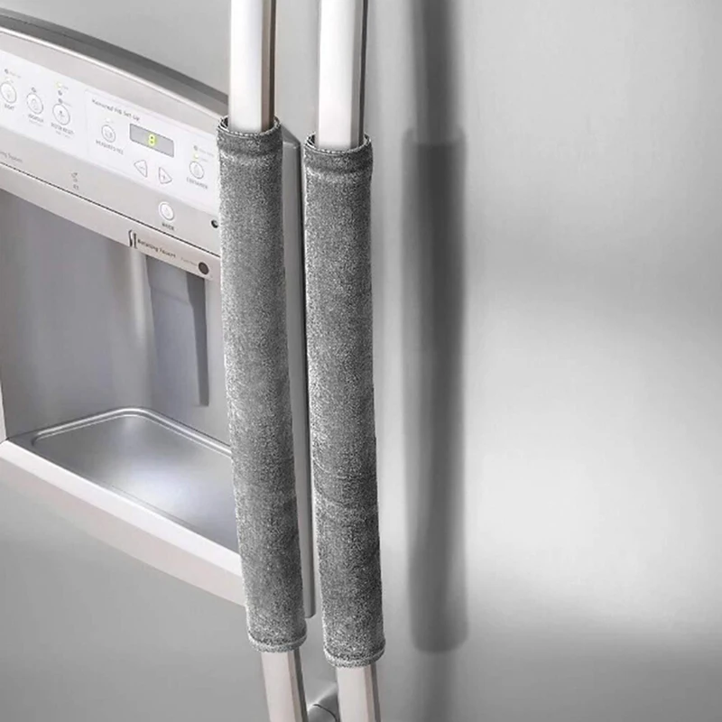 Hot New 2 PCS Kitchen Appliance Handle Cover Decor Smudges Door Refrigerator Fridge Oven Skid Resistance Handle Covers