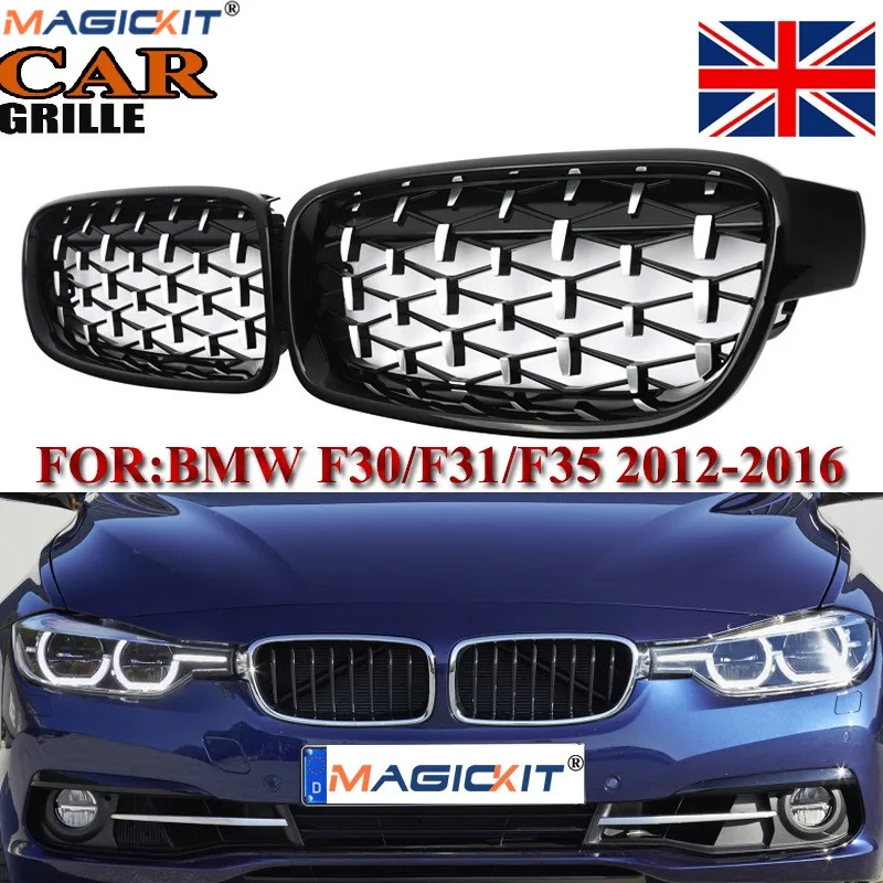 MagicKit 1 пара для BMW F31 F30 автомобильный Стайлинг гриль M3 стиль Замена почек решетка