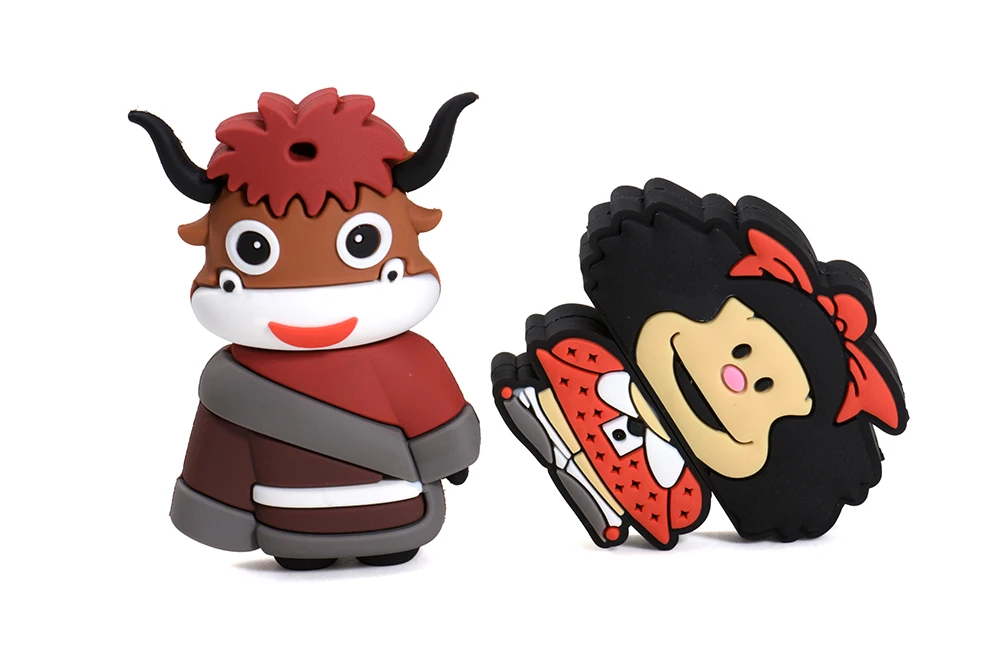 JASTER USB 2,0 мультяшный usb флеш-накопитель 4 ГБ 8 ГБ 16 ГБ 32 ГБ 64 Гб 128 ГБ Флешка для крупного рогатого скота Модель Карты Памяти Рождественский подарок