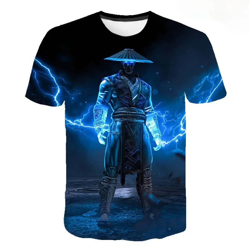 Mortal Kombat 3D T Shirt Men Women Kids T-Shirt Fighting Game MK Streetwear Short Sleeve Boy Girl Summer Casual Cool Tee Tops | Мужская