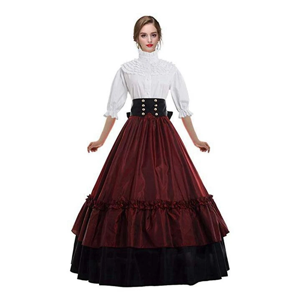Готическое викторианское платье на Хэллоуин; вечерние платья для маскарада