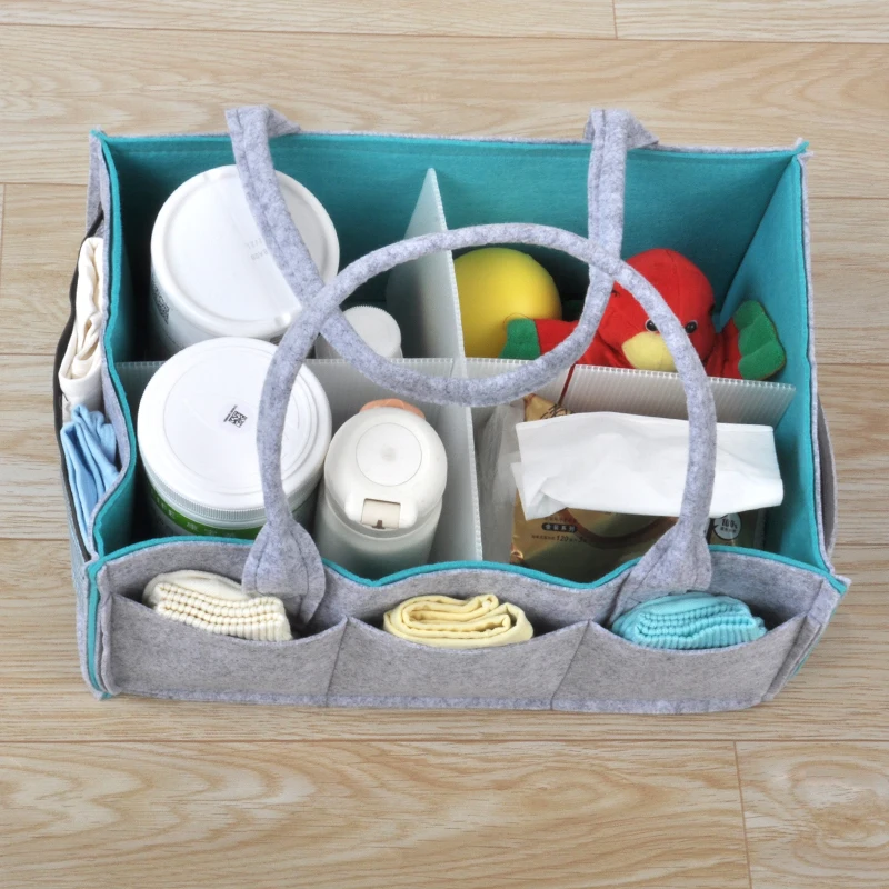 Сумка для хранения из войлочной ткани органайзер детских подгузников сумка тоут
