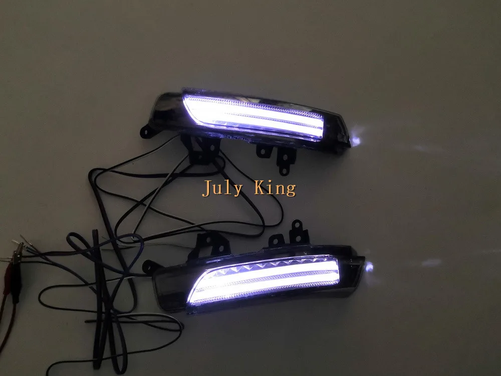 July King светодиодный чехол для зеркала заднего вида для Toyota Camry Prius Avensis Wish IQ Sai Venza Crown Majesta Mark X eiz, 3 в 1