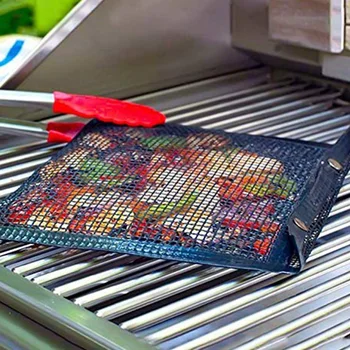 

Non Stick Mesh Grilling Bag, BBQ Grill Mesh Bag Reusable and Easy To Clean BBQ Baked Bag Suitable for Grilled Vegetables/Fish/Fa