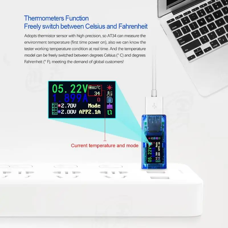 USB 3,0 ips тестер HD цветной экран вольтметр мощности Напряжение измеритель тока Амперметр для телефона Мобильный измеритель мощности 3,70-30 в