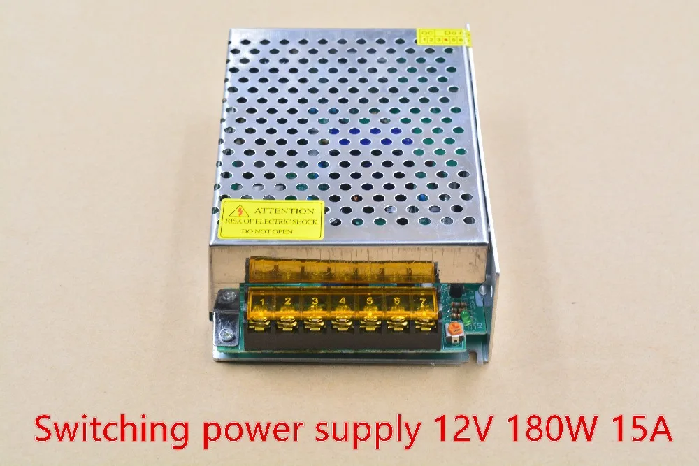 

LINK CNC Single output regulated 180W 12V 15A LED monitoring lamp with Module for diy switching power supply