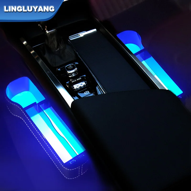 for Volvo xc60 xc90 s90 v90 s60 v60 xc40 car seat storage box multifunctional atmosphere light box car Accessories