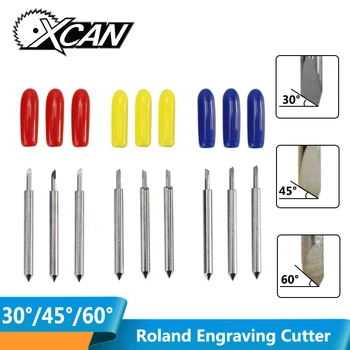 

XCAN 5pcs 30 45 60 Degree Roland Cutting Plotter Vinyl Cutter Blade Knife GCC Rabbit Redsail Blades Roland Cutter