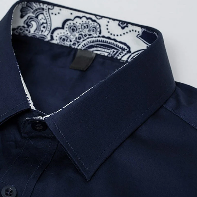 Новинка, модная мужская рубашка Camisa Masculina с длинным рукавом, Корейская приталенная дизайнерская официальная повседневная мужская Однотонная рубашка