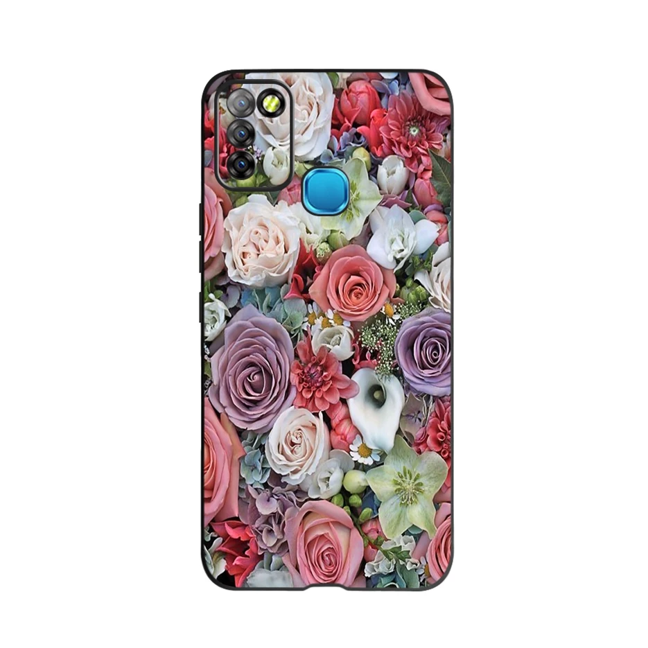 phone purse For Infinix Smart 5 Case X657 X657C Beautiful Flower Butterfly Soft Silicone Phone Cases For Infinix Smart 5 Smart5 Cover Fundas mobile flip cover Cases & Covers