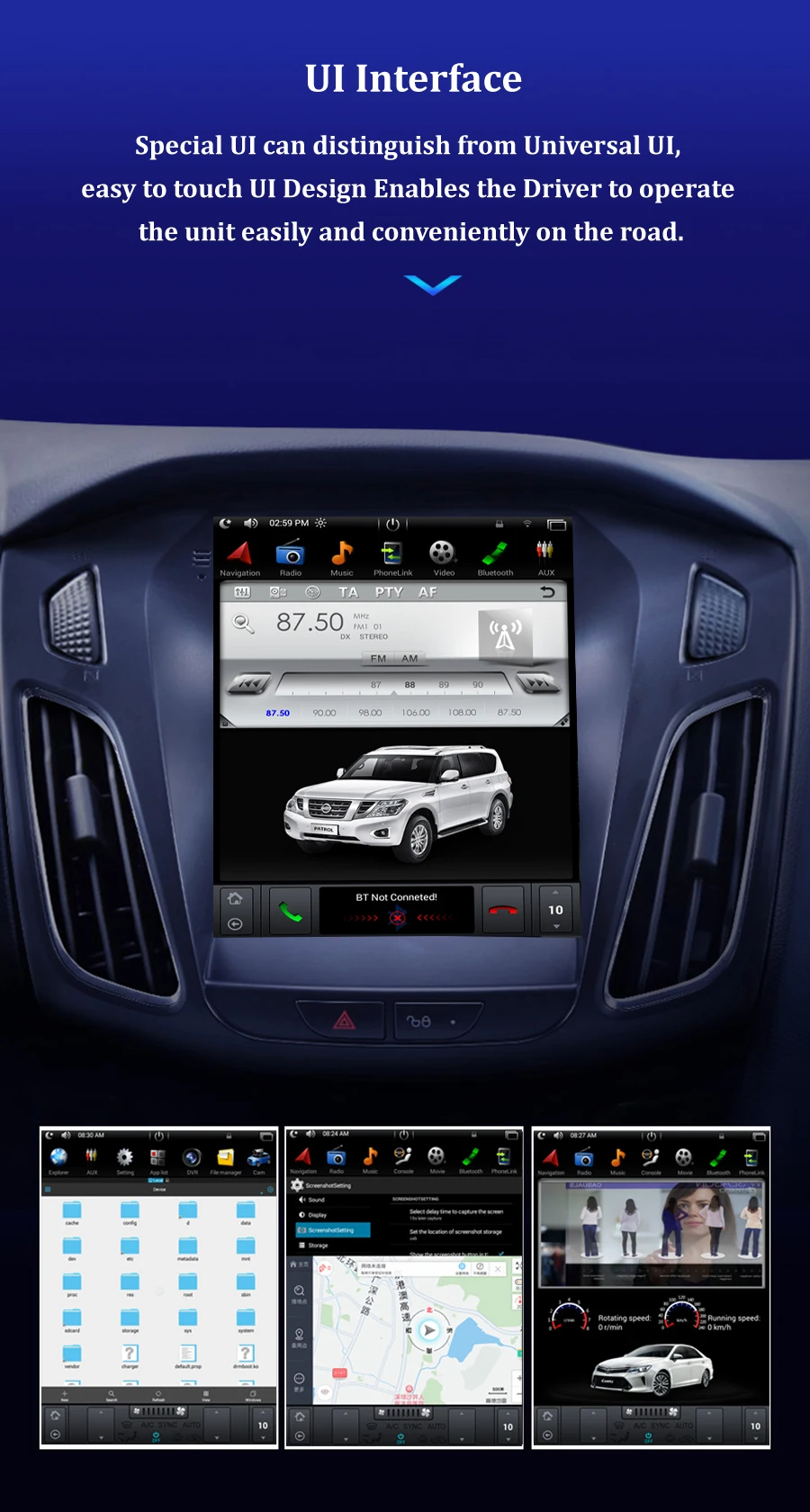 1" ips экран Tesla навигация для Ford expedition 2007- Автомагнитола Android 6,0 Bluetooth gps видео рекордер Автомобильный мультимедийный