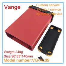 2 шт/лот проволочный разъем проект металлическая коробка 96*33*140 мм 6063-T5 алюминиевые корпуса КОРПУСА diy пластиковые панели для дизайна банка питания