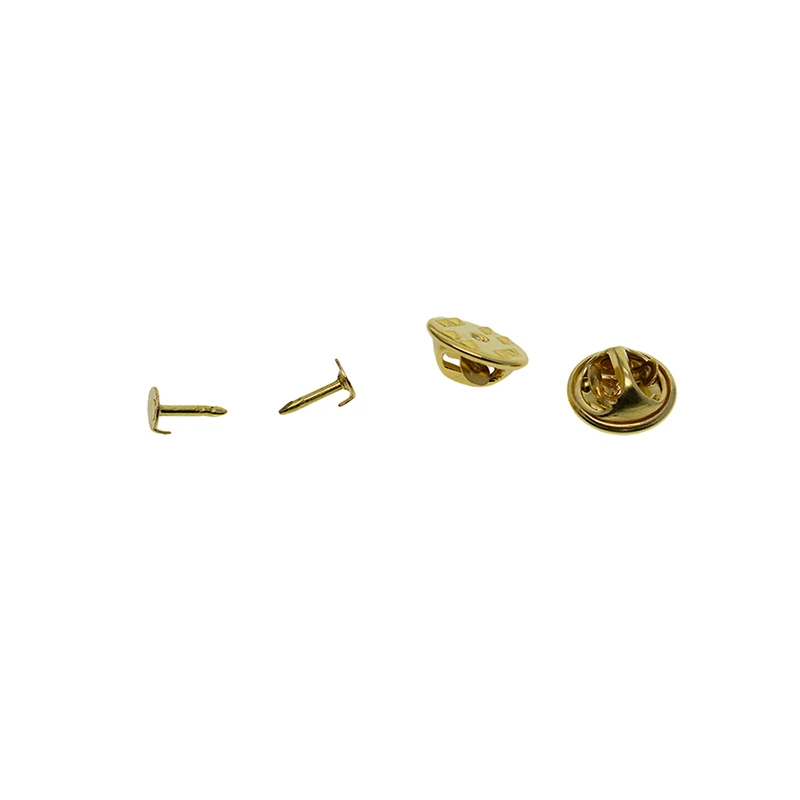 50pcs/set Stainless Steel Round Brooch Pin Base Tray Tie Tack Blank Pins Set Lot