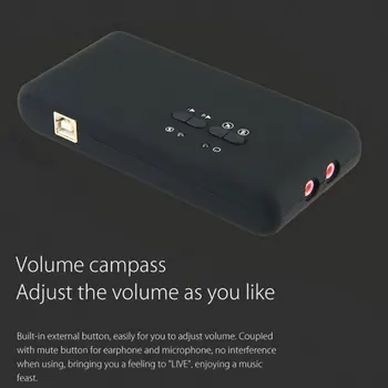 

USB Sound Card 2.0 7.1 Channel Sound Card Stereo with Optical Fiber Interface 2 Microphone Ports Sound Card