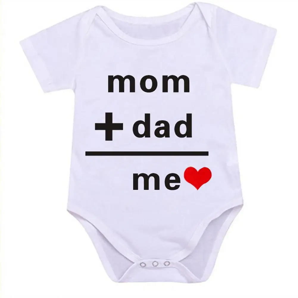 Newborn Baby Bodysuit Summer Clothes Boys Girls Jumpsuit Letter Short Sleeve Cotton Clothes Infant Outfits for Kids Gifts 0-18M - Цвет: B
