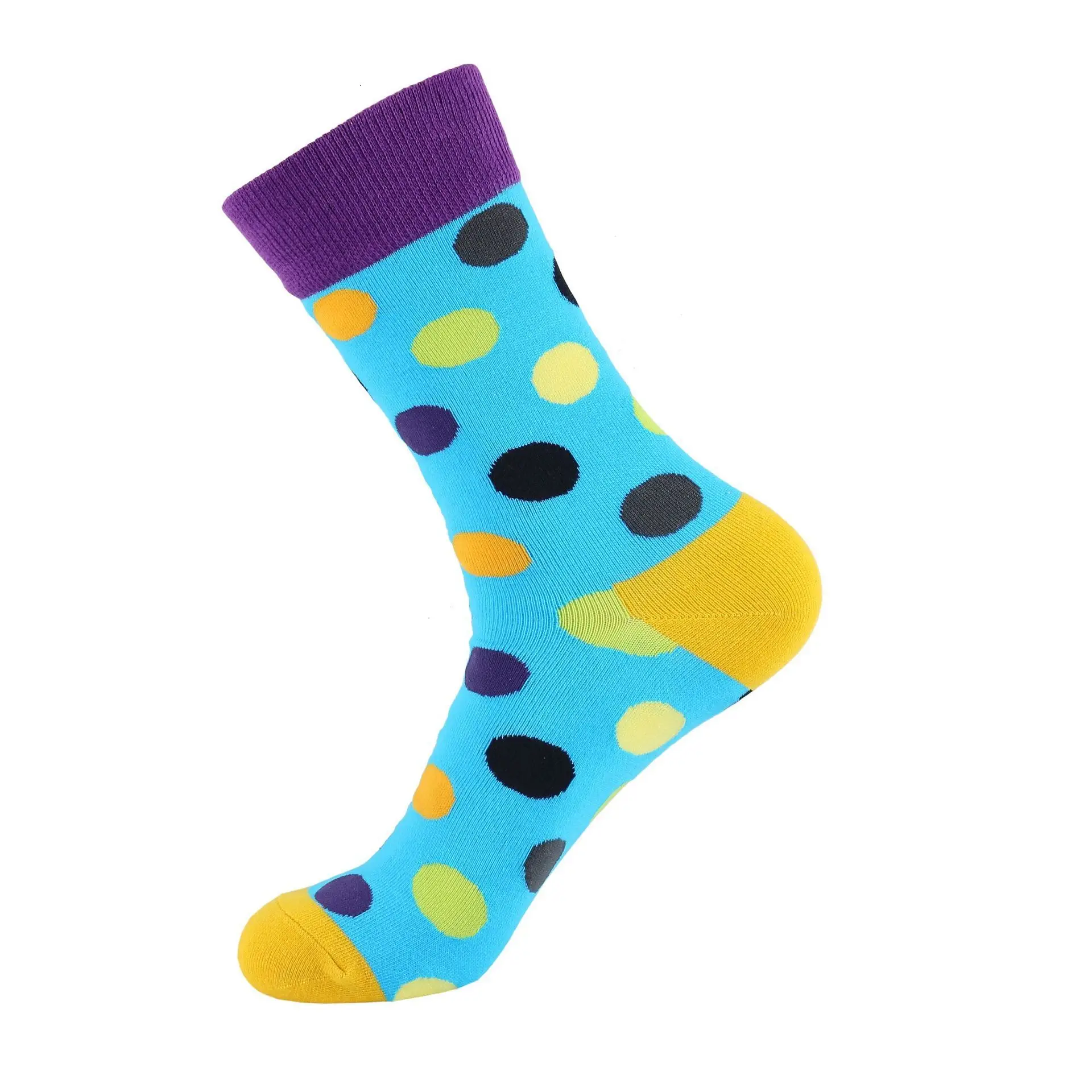 PEONFLY Новинка осень зима женские носки забавные красочные геометрические печатные счастливые носки майка для скейтбординга Calcetines Mujer - Цвет: 5