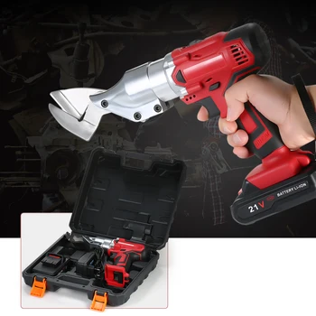 

21V 10000mAh Portable Cordless Rechargeable Electric Scissor Metal Sheet Shear Cutter Scissors Power Tool