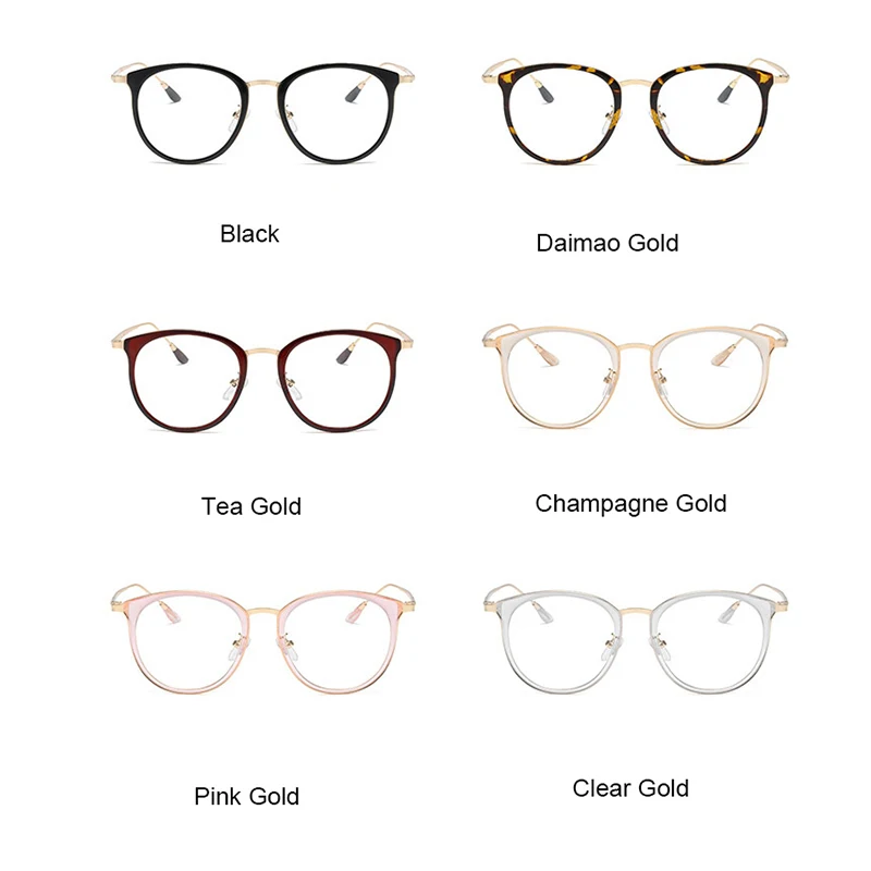 Occhiali da miopia femminili occhiali da vista rotondi leopardati di moda  di lusso occhiali da vista trasparenti Computer occhiali Anti luce blu -  AliExpress Apparel Accessories