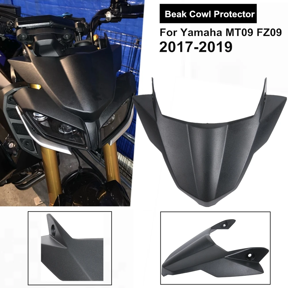 

MT-09 FZ-09 Front Windscreen Windshield Fender Cover Fairing Beak Cowl Protector for YAMAHA MT09 FZ09 MT 09 FZ 09 2017 2018 2019