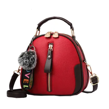 

ACELURE Small Square Bag Pearl Hair Ball Pendant Solid Color Women Shouldr Crossbody Bags Fashion Mini Handbags.messenger Bags