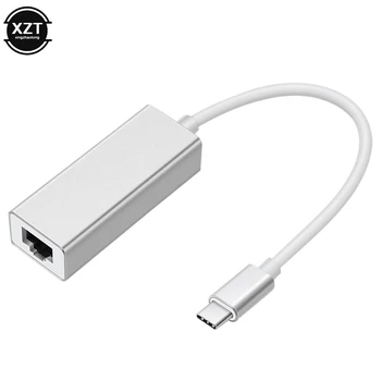 

External Wired USB C Ethernet Adapter Network Card Type-C to Ethernet RJ45 Lan for MacBook Windows 7 Laptop 10/100Mbps