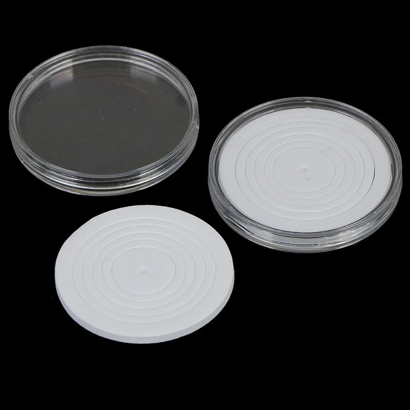 

16-36mm Plastic Coin Holder Capsule Storage Case Display Box with Pad Ring