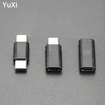 

YuXi 2pcs USB Type C Male to Female M-M F-F USB-C Converter Adapter Connector for Smart Phone for Samsung Xiaomi Huawei