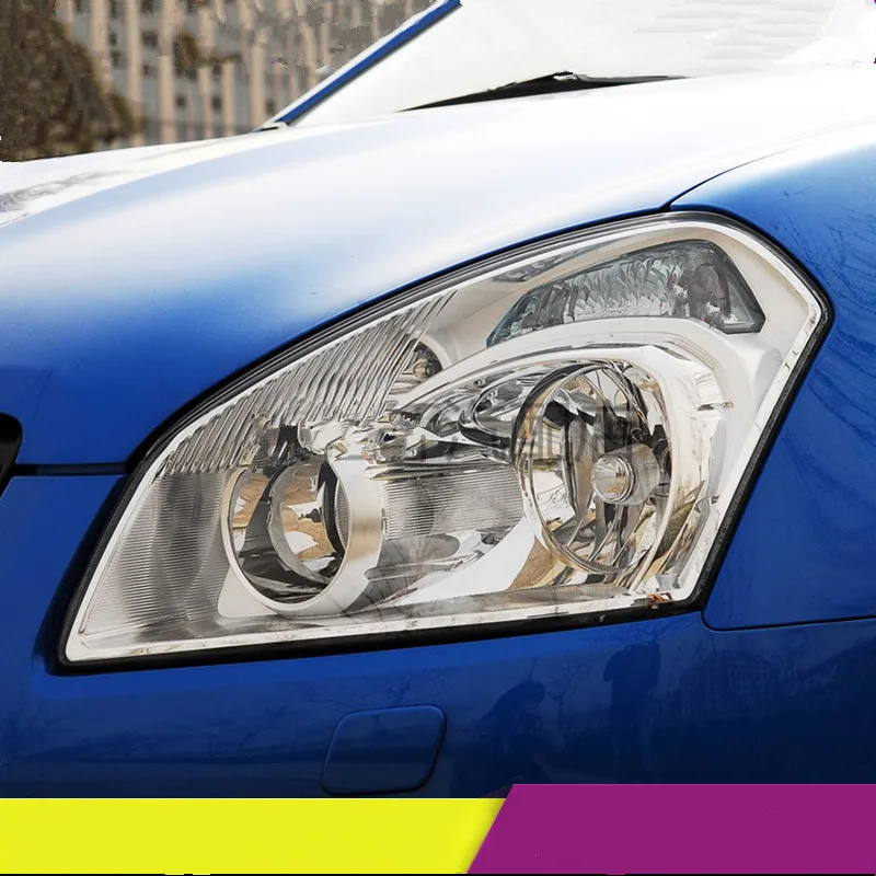 Для Nissan Qashqai 09/10/11/12/13/14/15 передние фары прозрачный абажуры лампа основа маски фары крышка объектива фары - Цвет: Left and Right