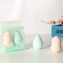 2 шт. Макияж Красота яйцо пуховка губка порошок BB крем основа Мягкая косметическая пуховка Прямая