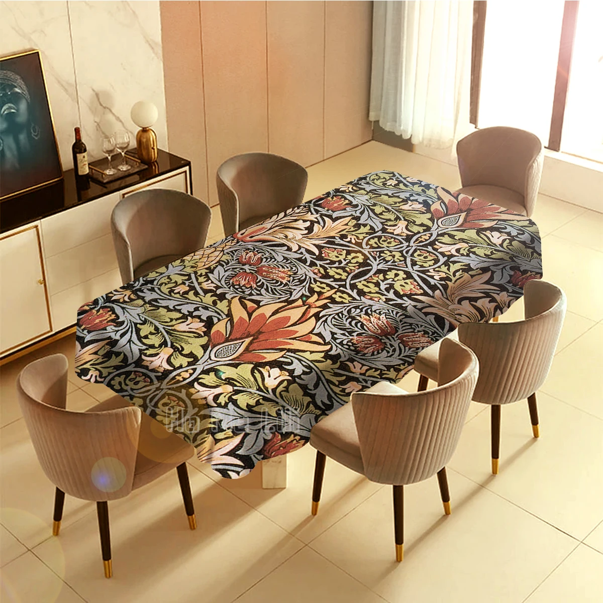 

Mancharo Colored Plant Based Tablecloth Indoor And Outdoor Art Decoration