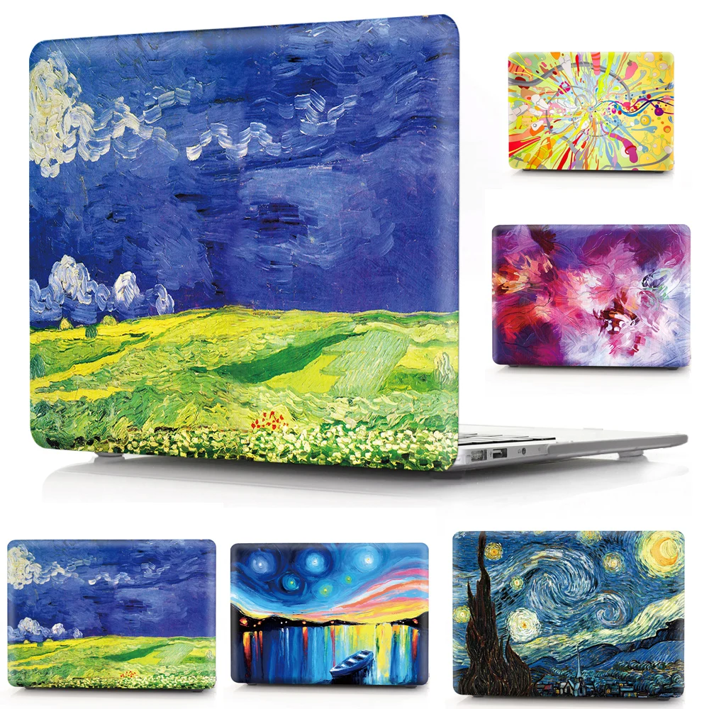 Oil Painting Case For Huawei Matebook D 14 2020 D15 Honor MagicBook 14 15 / X Pro 13.9 2019 Notebook Cover For Matebook 13 14"
