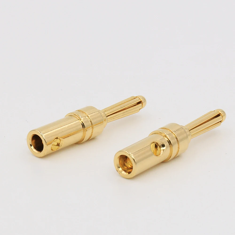 4 шт./лот 24K позолоченный адаптер провод-кабель разъем банана для акустического кабеля