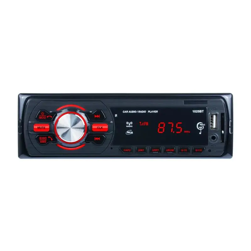 VODOOL беспроводной Bluetooth автомобильный стерео музыкальный mp3-плеер fm-радио аудио в тире AUX USB с пультом дистанционного управления Поддержка TF карты u-диск