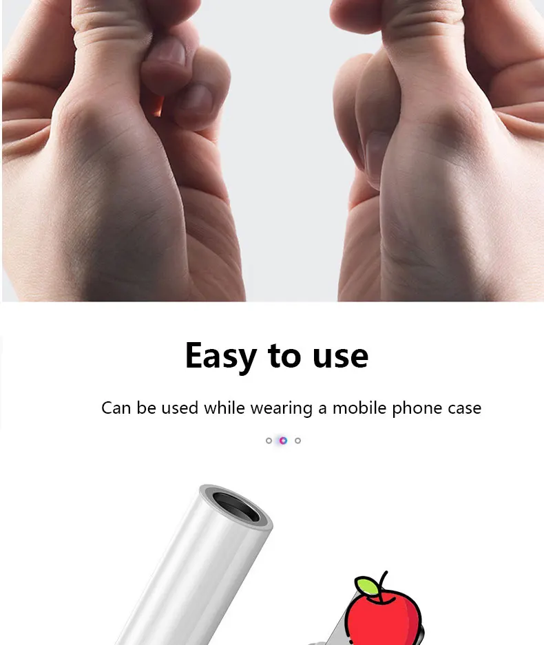 Подходит для Apple 7/8/X/XS аудио адаптер Освещение передача 3,5 гарнитура передача от производителя прямая