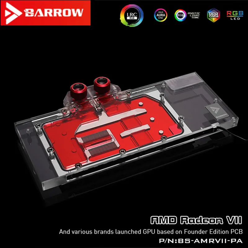 Barrow BS AMRVII PA LRC 2 0 5V полноэкранная графическая карта блоки водяного охлаждения для