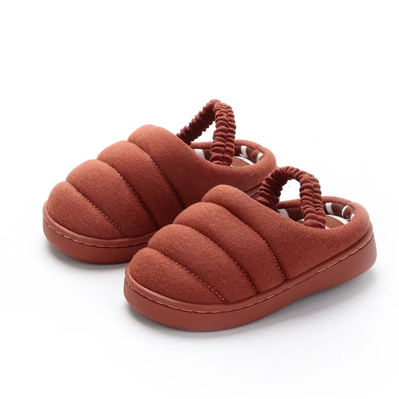 Winter baby toddler slippers home shoes baby cotton slippers non-slip soft bottom indoor girl boy slippers 1-7T - Цвет: YP0687K