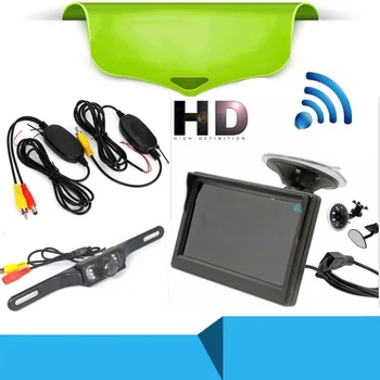 

5 inch HD Foldable Car Rear View Monitor Reversing LCD TFT Display with Night Vision Backup Rearview Camera for Vehicle