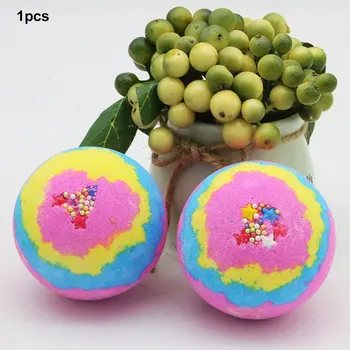 

100G Multicolor Bath Ball Home Hotel Bathroom Spa Body Cleaner Bubble Fizzer Bath Bomb Handmade Birthday Gift