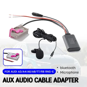 

bluetooth Aux Receiver for Audi A3 A4 A6 A8 TT R8 RNS-E Cable Adapter with Microphone Hands-free aux module for 32 Pin Head Unit
