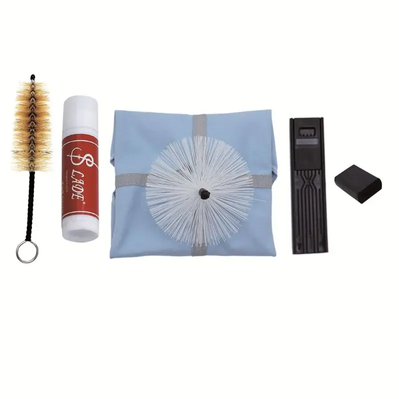 

Saxophone Cleaning Tool Brush Cloth Thumb Rest Cushion Reed Case Cleaning Kit
