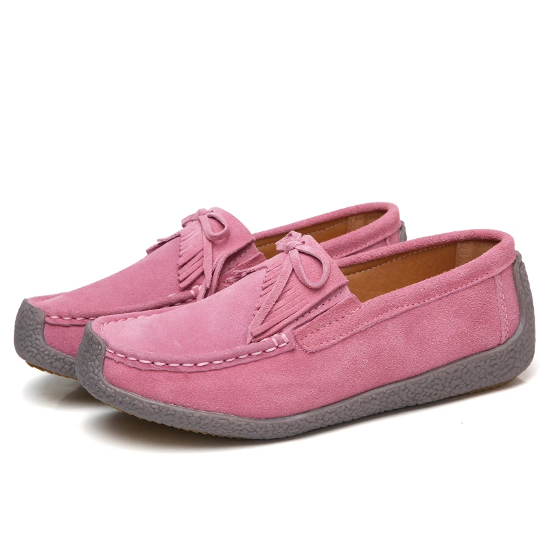 

YOUQIJIA Women Spring Large Size Slip-On Shallow 5-Color Solid Soft Comfortable Casual Ladies Snail shoes