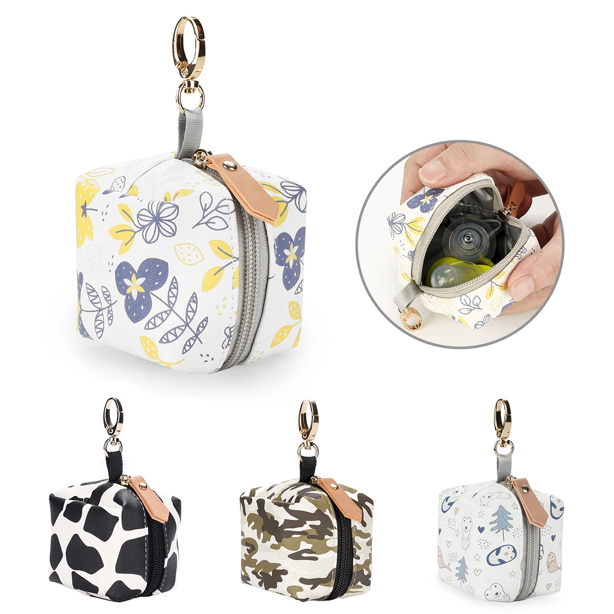 525.0¥ 20% OFF|Pacifier Porter Protective and Clean Pacifier Case Holds 2+ Pacifiers|Nipple Storage...