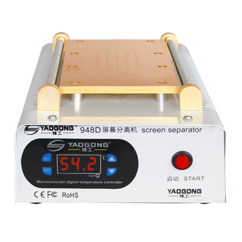 

9'' Built-in Vacuum Pump Screen Separator Machine Yaogong 948D Dismantling Machine Preheating Machine LCD Touch Screen