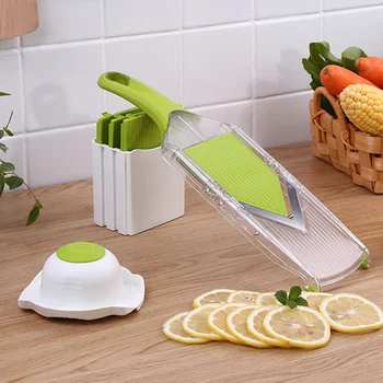 

Adjustable Mandoline Blade Fine to Thick Slice Vegetable Lattice Cutter Silcer for Cheese, Onion, Potato Chips and Lemon