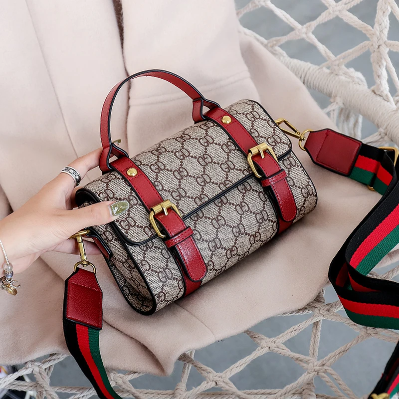 

Luxury Handbags Famous Brand Women Bags Designer Shoulder Crossbody Bags Letter Print Clutch Leather Sac A Main Femme Black