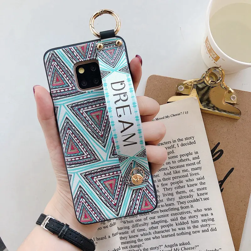 Чехол с треугольным ремешком в богемном стиле для Huawei P30 Pro Honor 10 9 Lite V10 V20 10i 9i 8X Mate 20