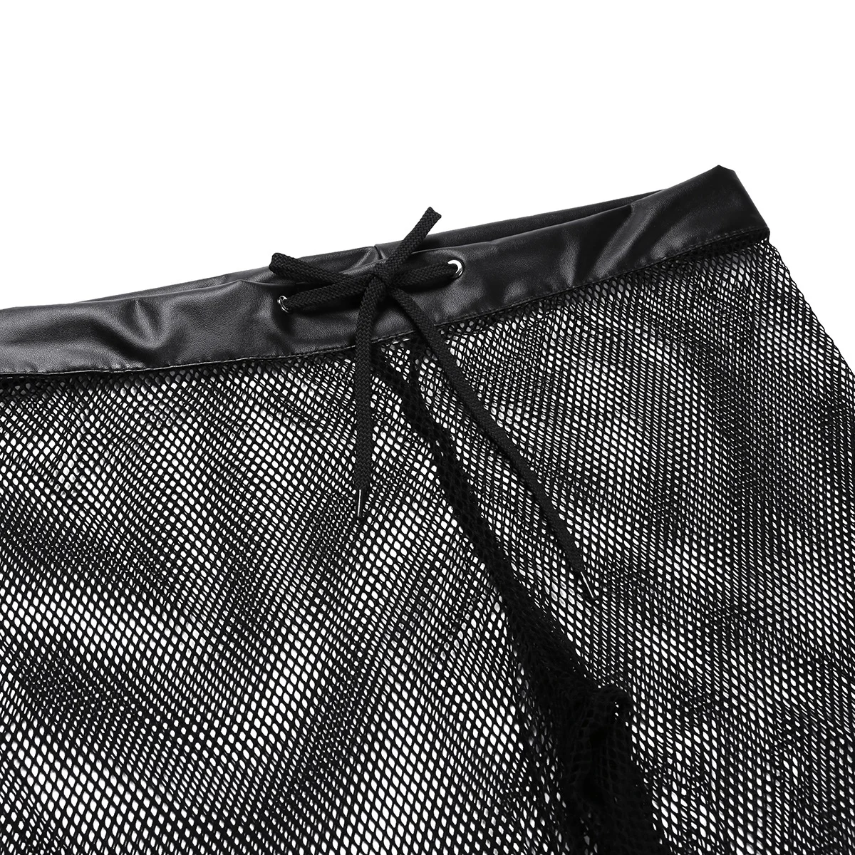 Mens Sissy Panties Lingerie See Through Mesh Fishnet Drawstring Lounge Pants Boxer Shorts Exotic Transparents Underwear for Sex